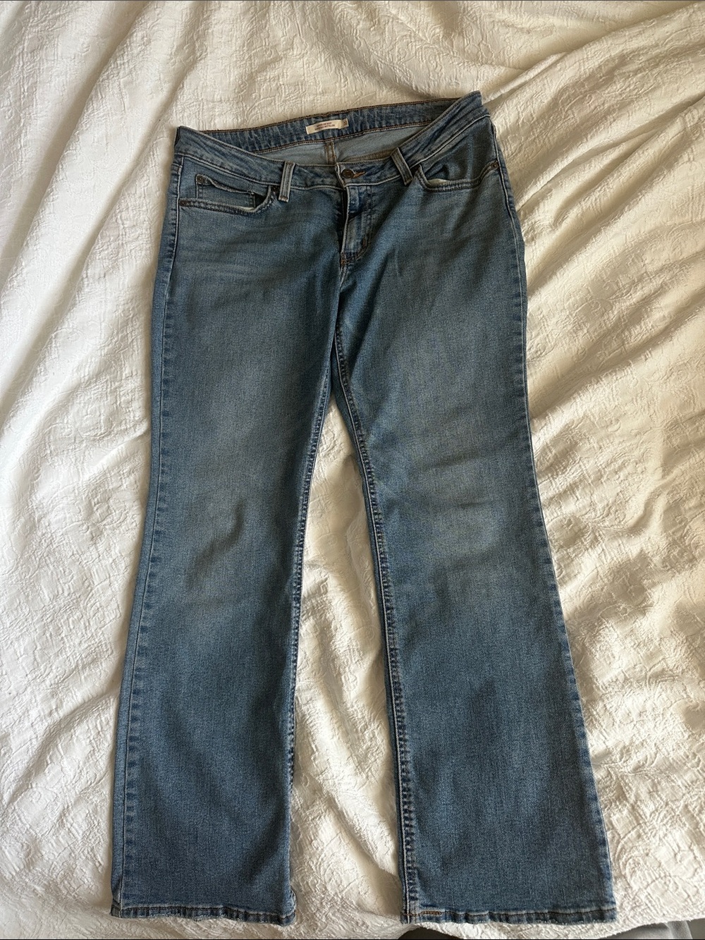 Levi's Women's Blue Superlow Boot Jeans